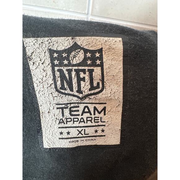 New Orleans Saints NFL Team Apparel Black Shirt Men's XL Gold Logo Vintage Look - Picture 10 of 10